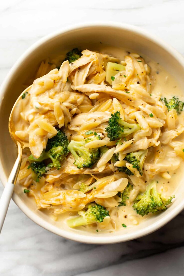 Image for Cheesy Chicken Broccoli Orzo