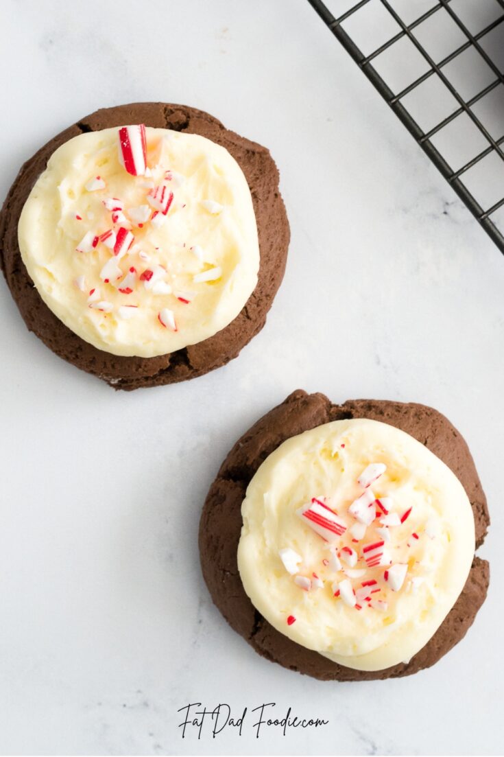 Image for Crumbl Peppermint Bark Cookie Recipe