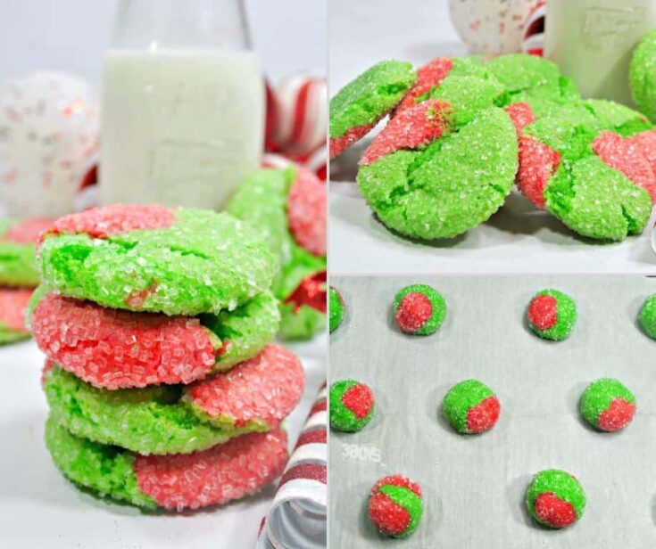 Image for Grinch Cake Mix Crinkle Cookies