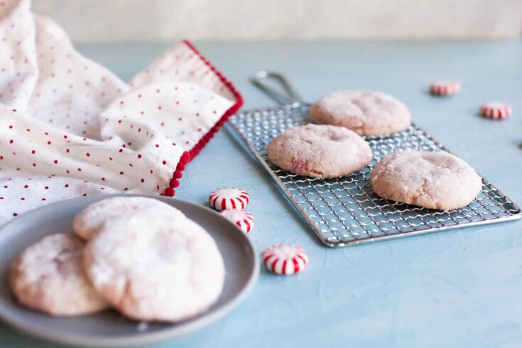 Image for Six Ingredient Peppermint Crinkle Cookies