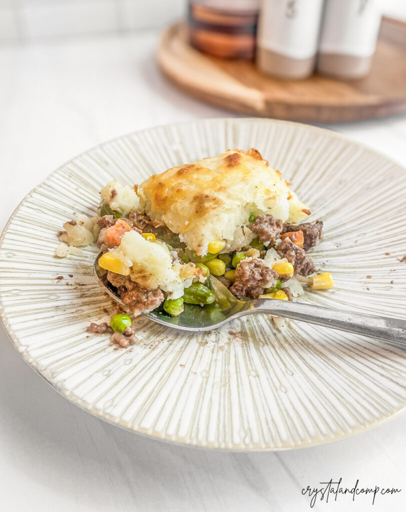 shepherds pie closeup