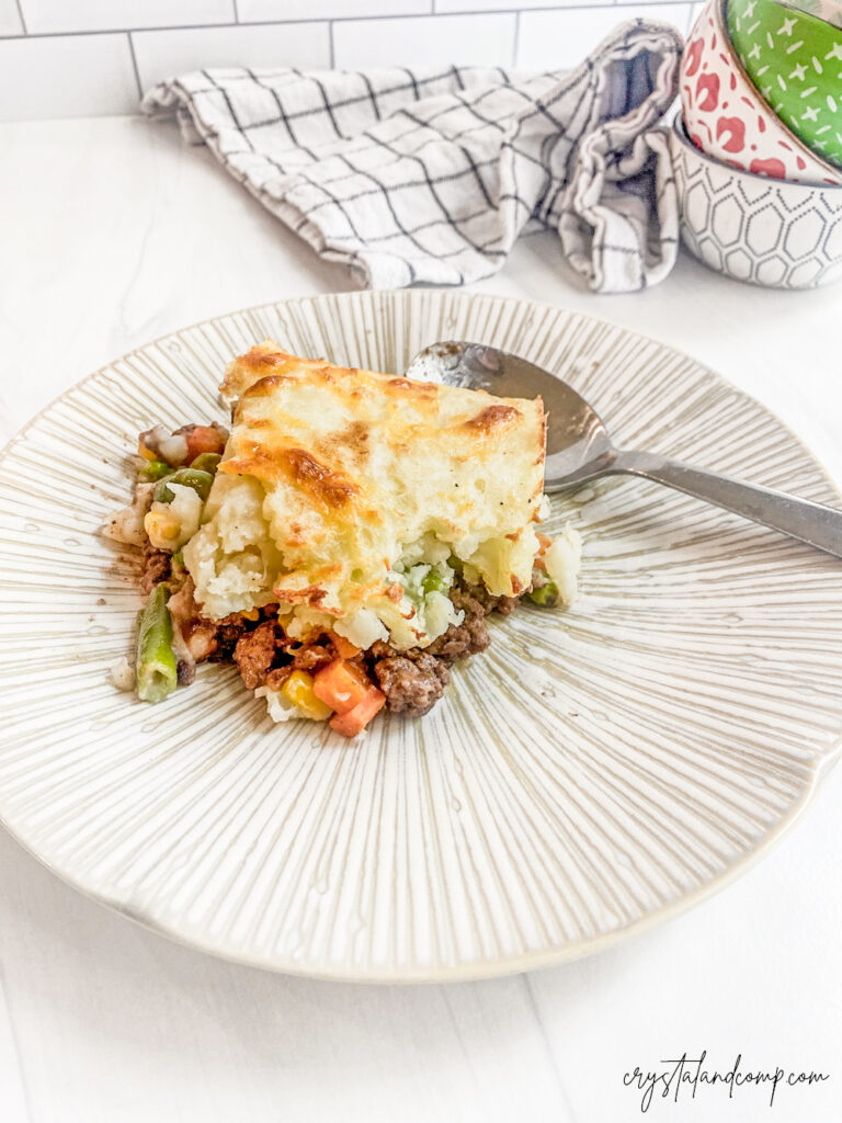 shepherds pie on plate