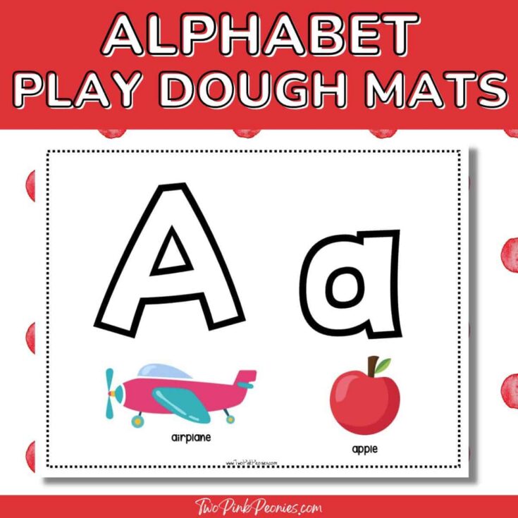 Image for Printable Playdough Alphabet Mats {INSTANT download!}