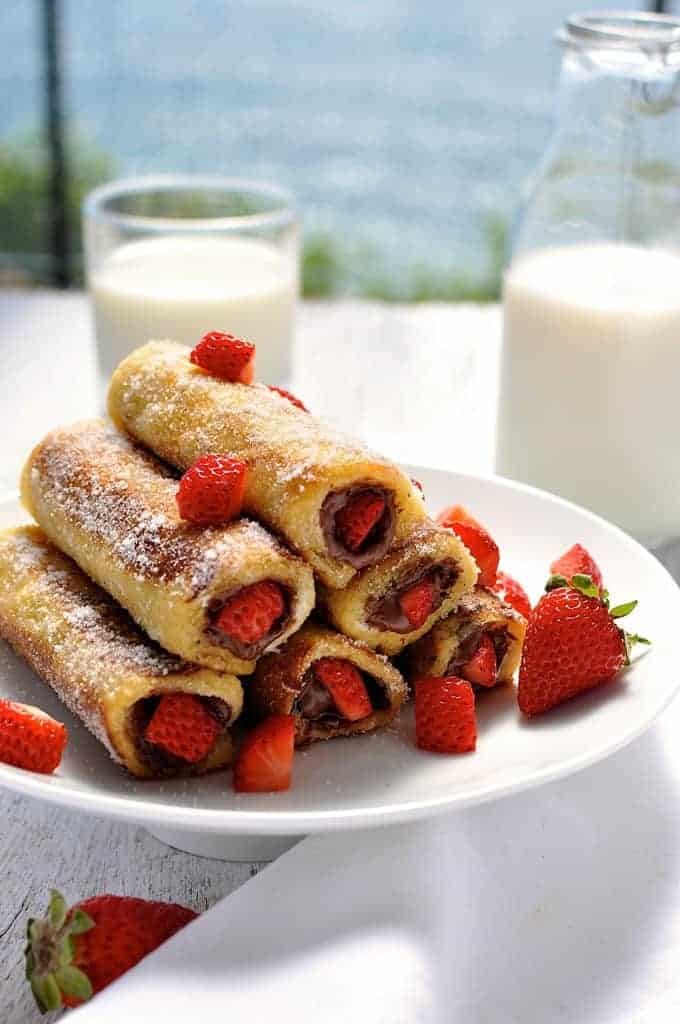 Image for Strawberry Nutella French Toast Roll Ups