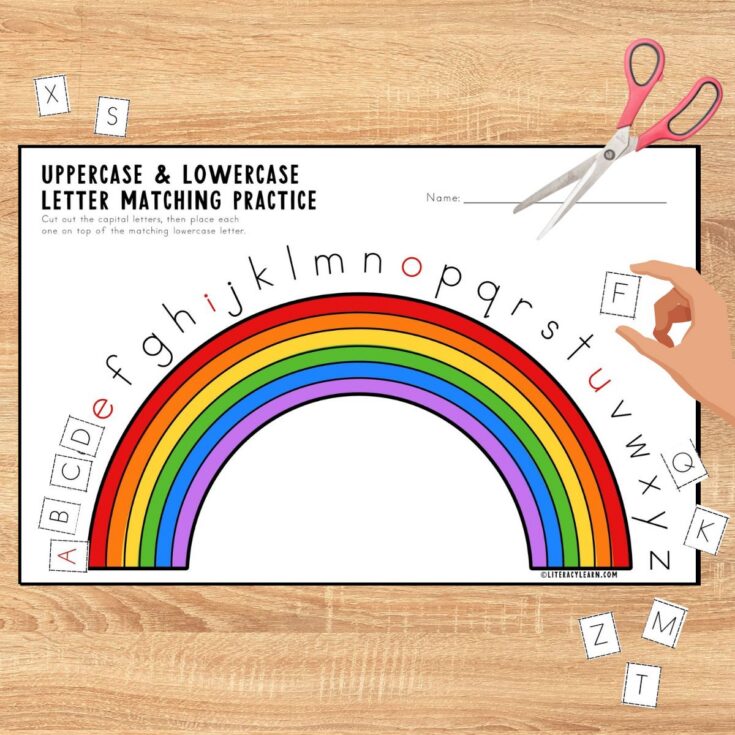 Image for Uppercase & Lowercase Letters Practice Worksheet