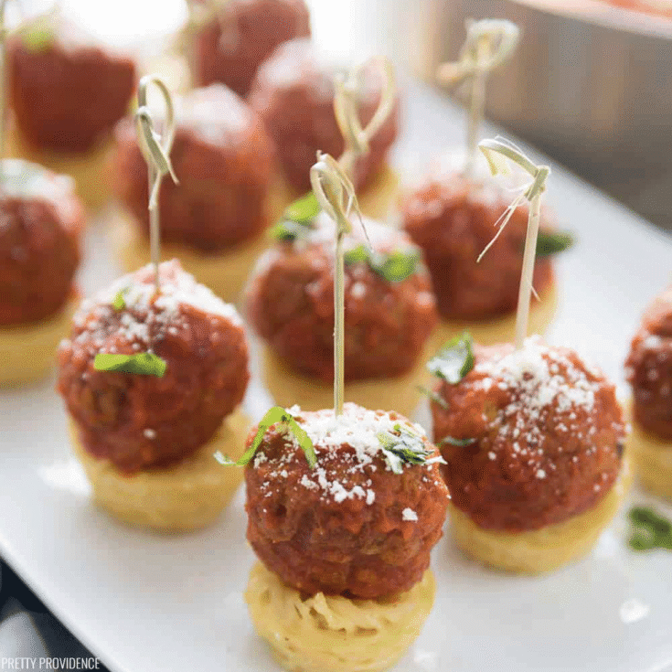 Image for Spaghetti and Italian Meatball Appetizers