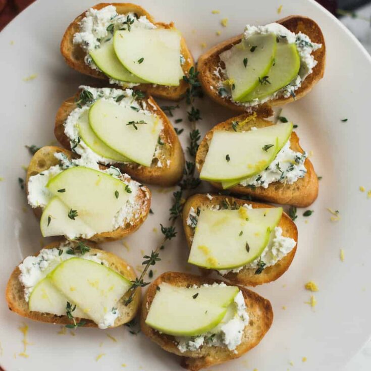 Image for Apple Goat Cheese Crostini Appetizer