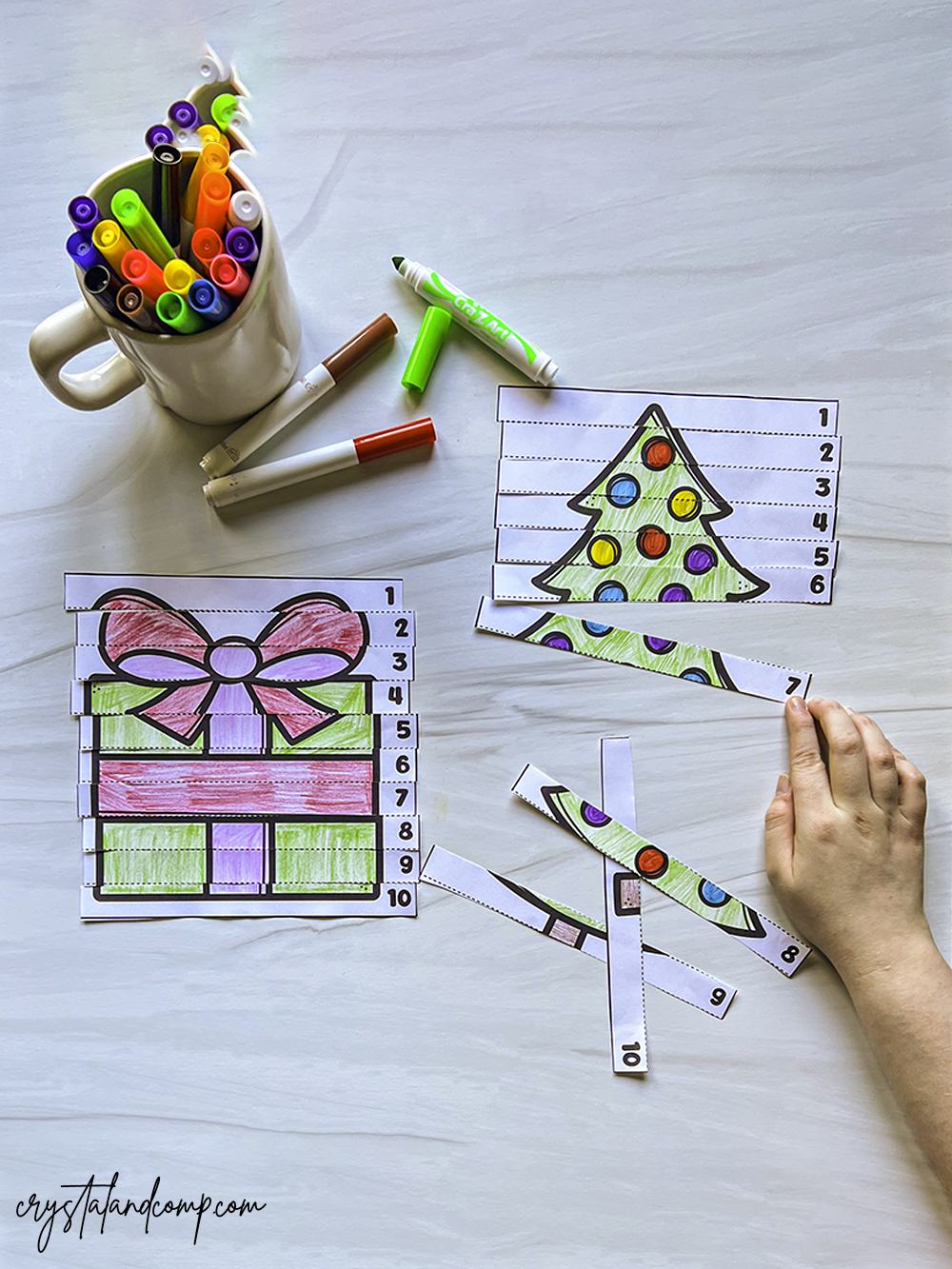 Christmas Cut and Paste Puzzles