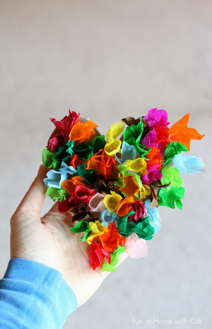 Image for Tissue Paper Heart Craft for Kids