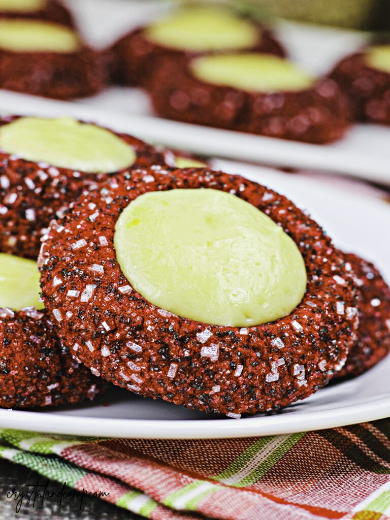 Red Velvet Cheesecake Thumbprint Cookie Recipe