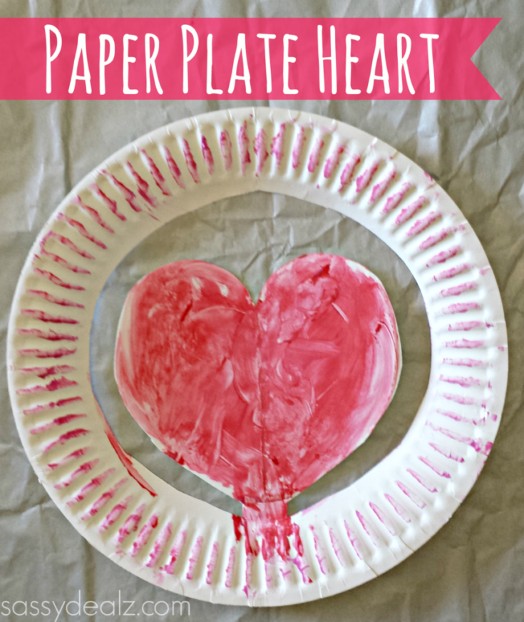 Image for Paper Plate Heart Craft For Kids