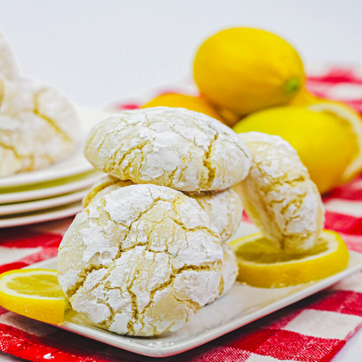 Cream Cheese Lemon Crinkle Cookie Recipe