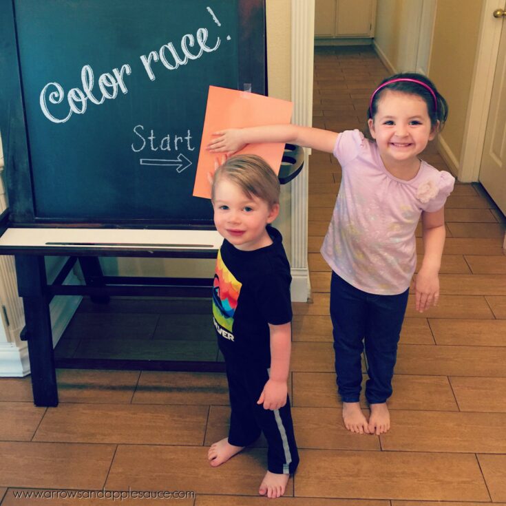 Image for Color Races! | Easy Gross Motor Game